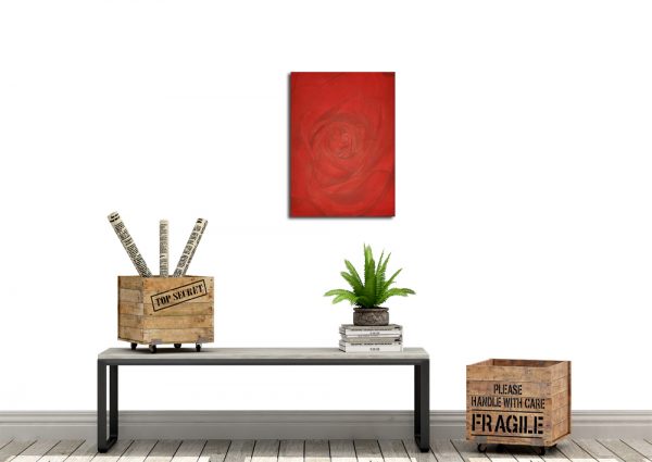 Red Rose Art | Hand painted art Toronto