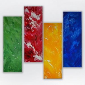 4 Panels Abstract [www.artland.ca]