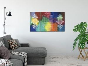 Ayat ul-Kursi Quranic islamic wall art, - Islamic Calligraphy decor.