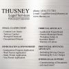 Artland Thusney Legal Services Marketing Ad